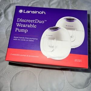Lansinoh DiscreetDuo Wearable Pump portable cordless tubeless